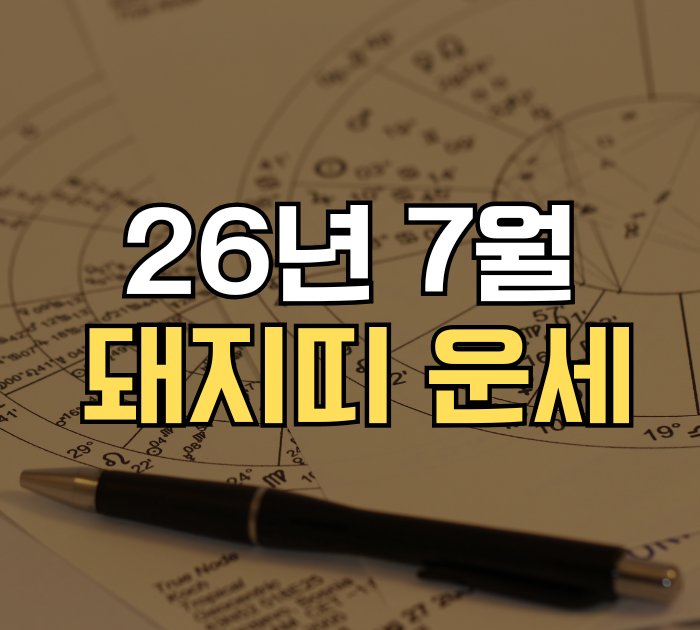 돼지띠 운세